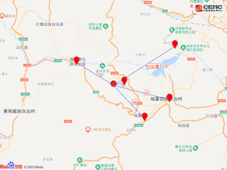 震中周边县城