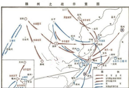 魏州之战示意图