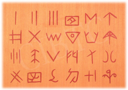 二里头遗址出土陶器上刻划符