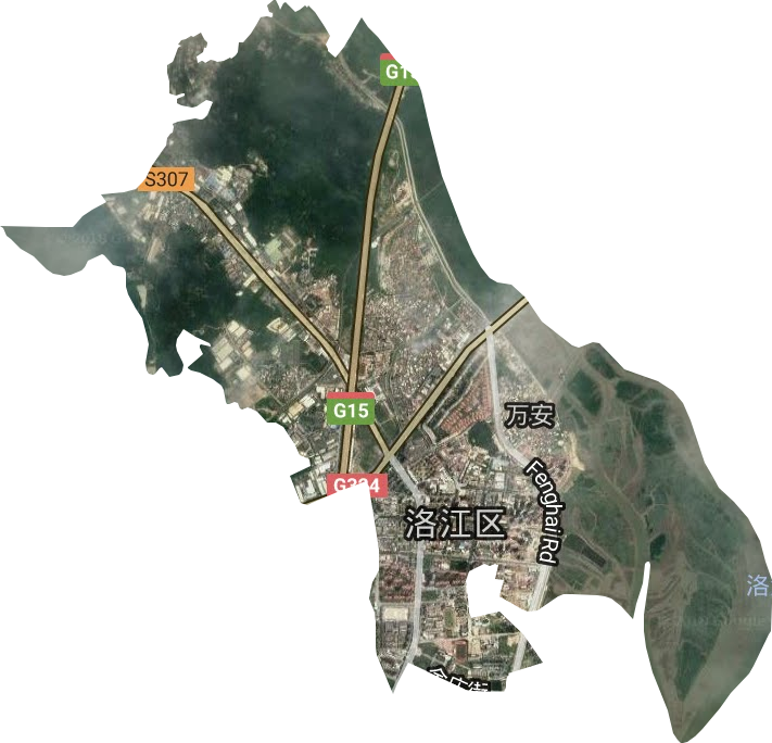 万安街道卫星地图