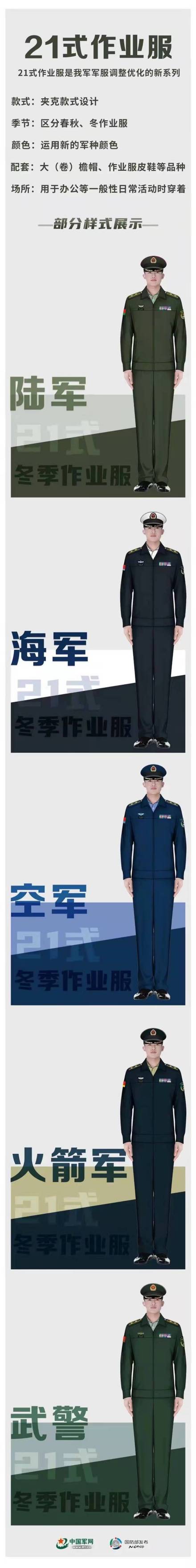 21式冬作业服 