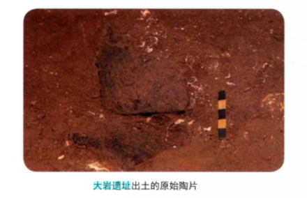 大岩遗址出土陶片