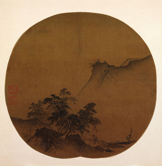 泽畔疾风图(传为夏圭作)