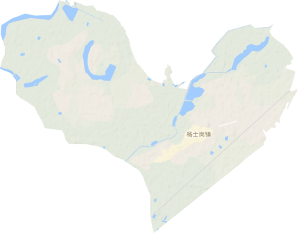 杨士岗镇地形图