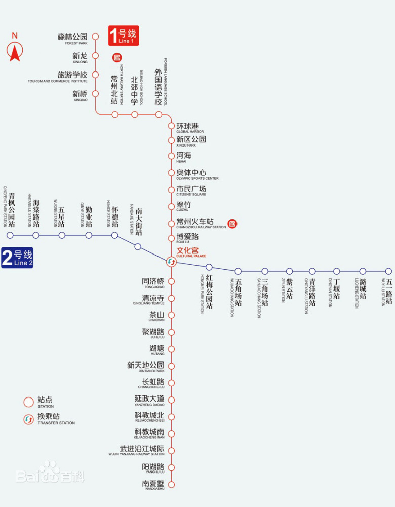 常州地铁线路图