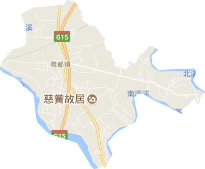 隆都镇地形图