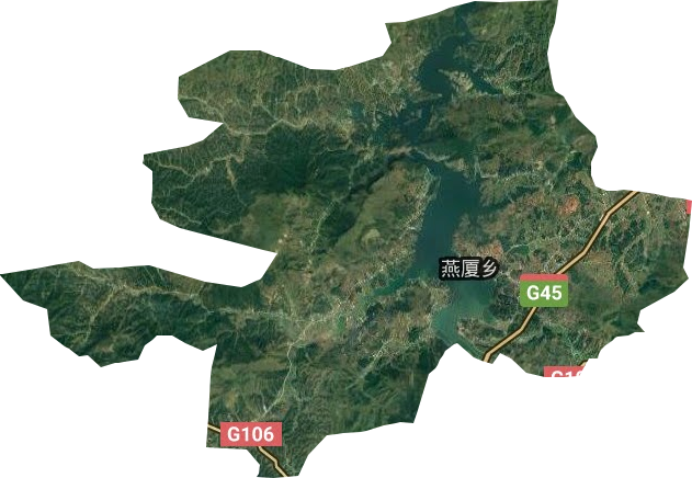 燕厦乡卫星地图