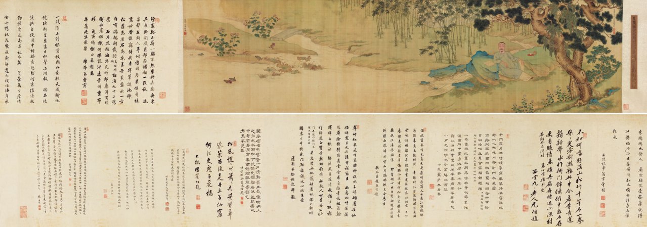 清·周道、上睿《李煦行乐图》