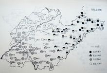 山东省方言分类地图