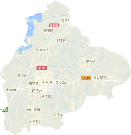 任丘市地形图