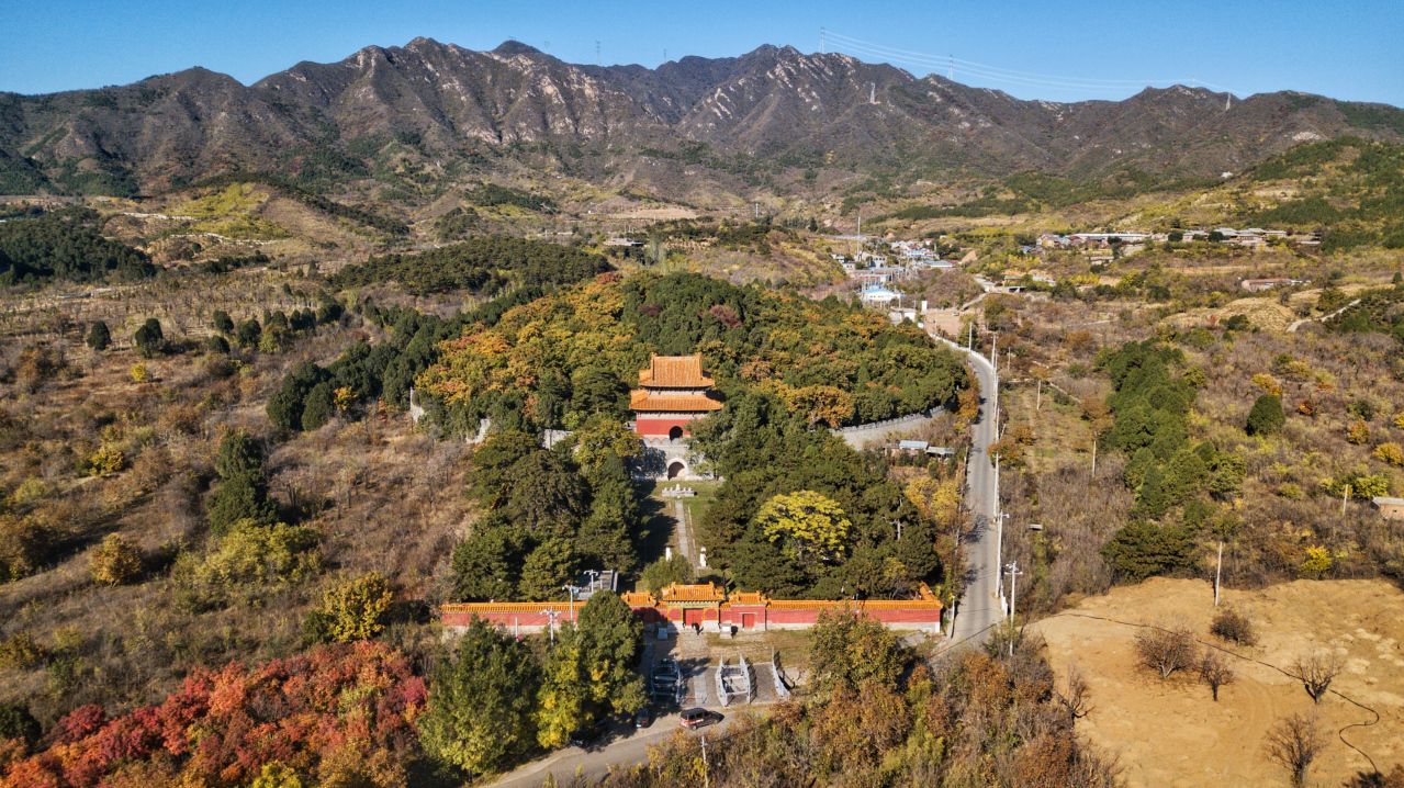 明献陵航拍全景图