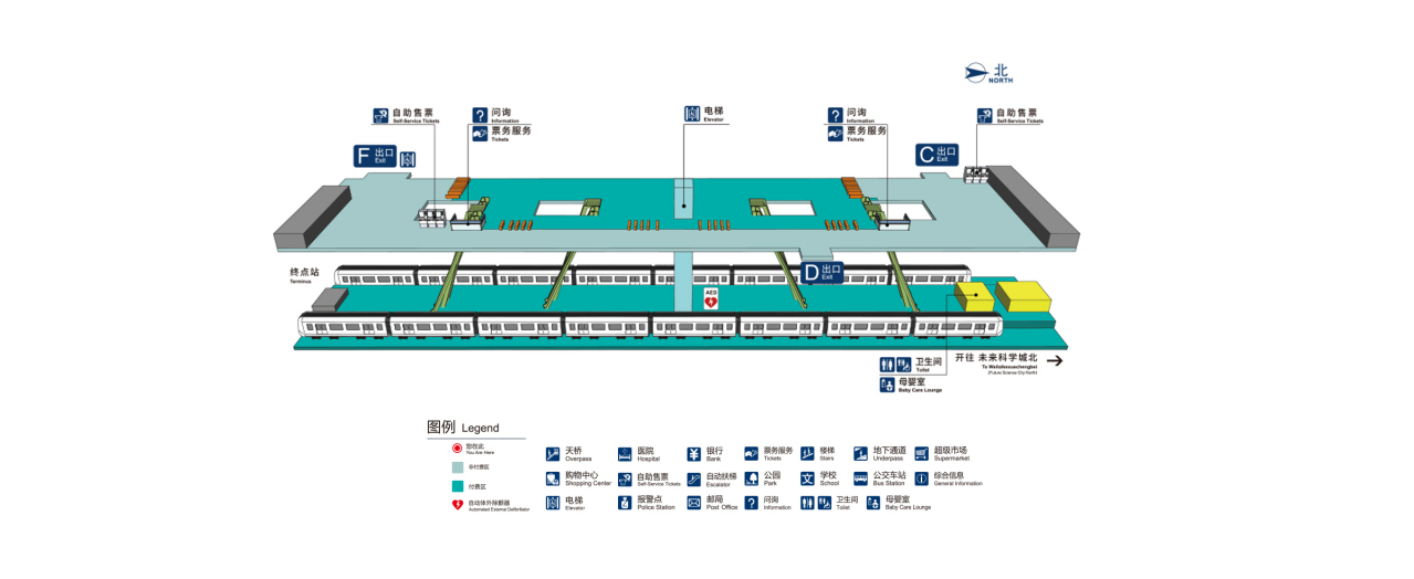 工人体育场站空间示意图