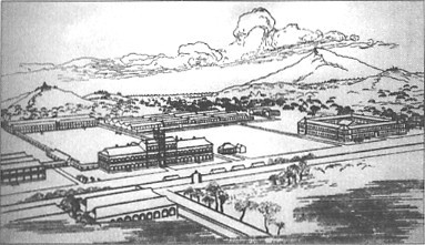 两江师范学堂手绘全景