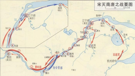 宋灭南唐之战要图