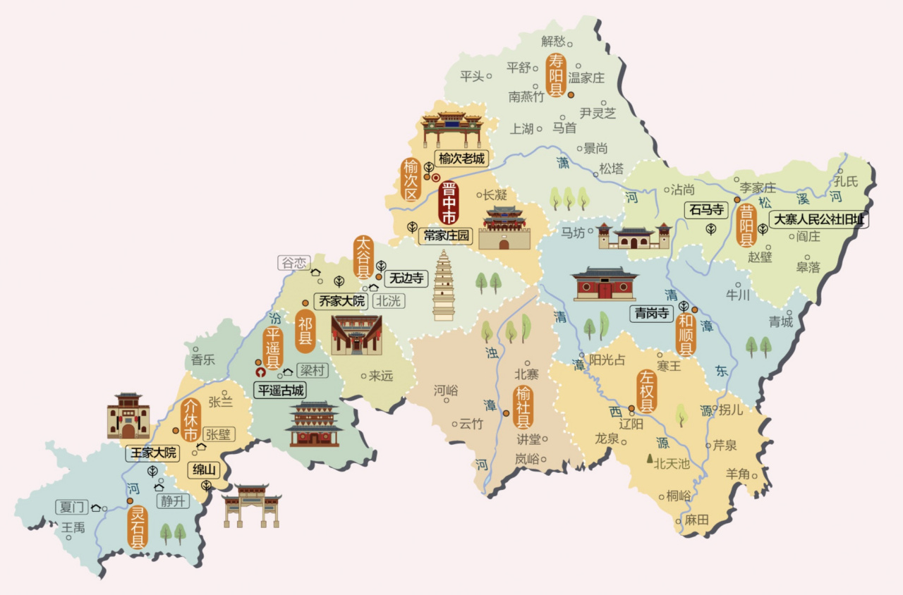 晋中人文地图