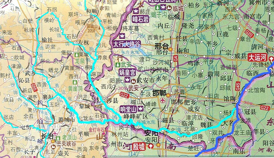 干流走向图
