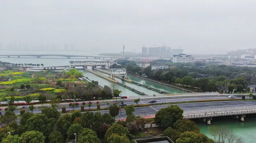 吴淞江起点瓜泾口水利枢纽段