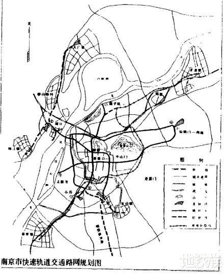 南京地铁1993年规划图