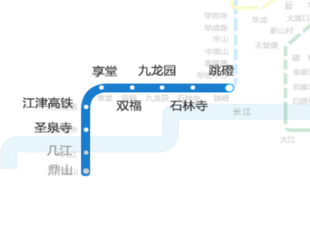 圣泉寺至鼎山段示意图