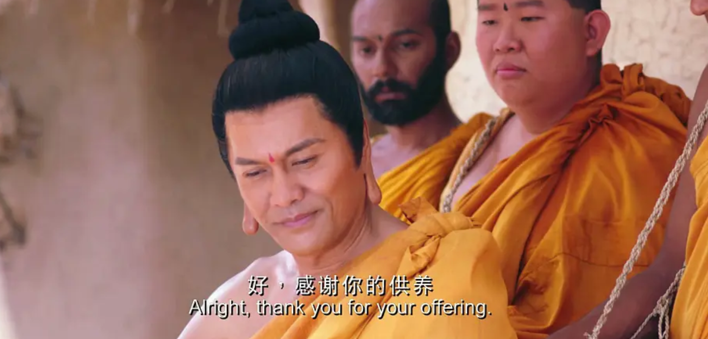 《释迦牟尼佛传》剧照,剧中饰演释迦牟尼佛