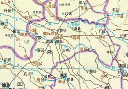 西晋蒙县位于商丘东北