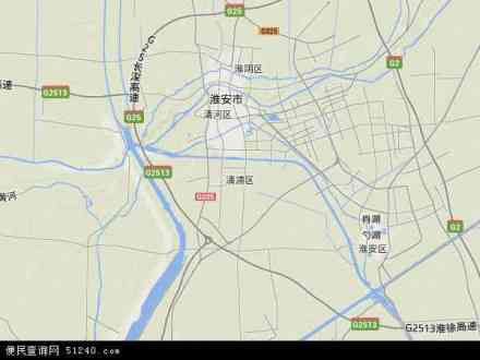 清浦区的位置及境域示意图