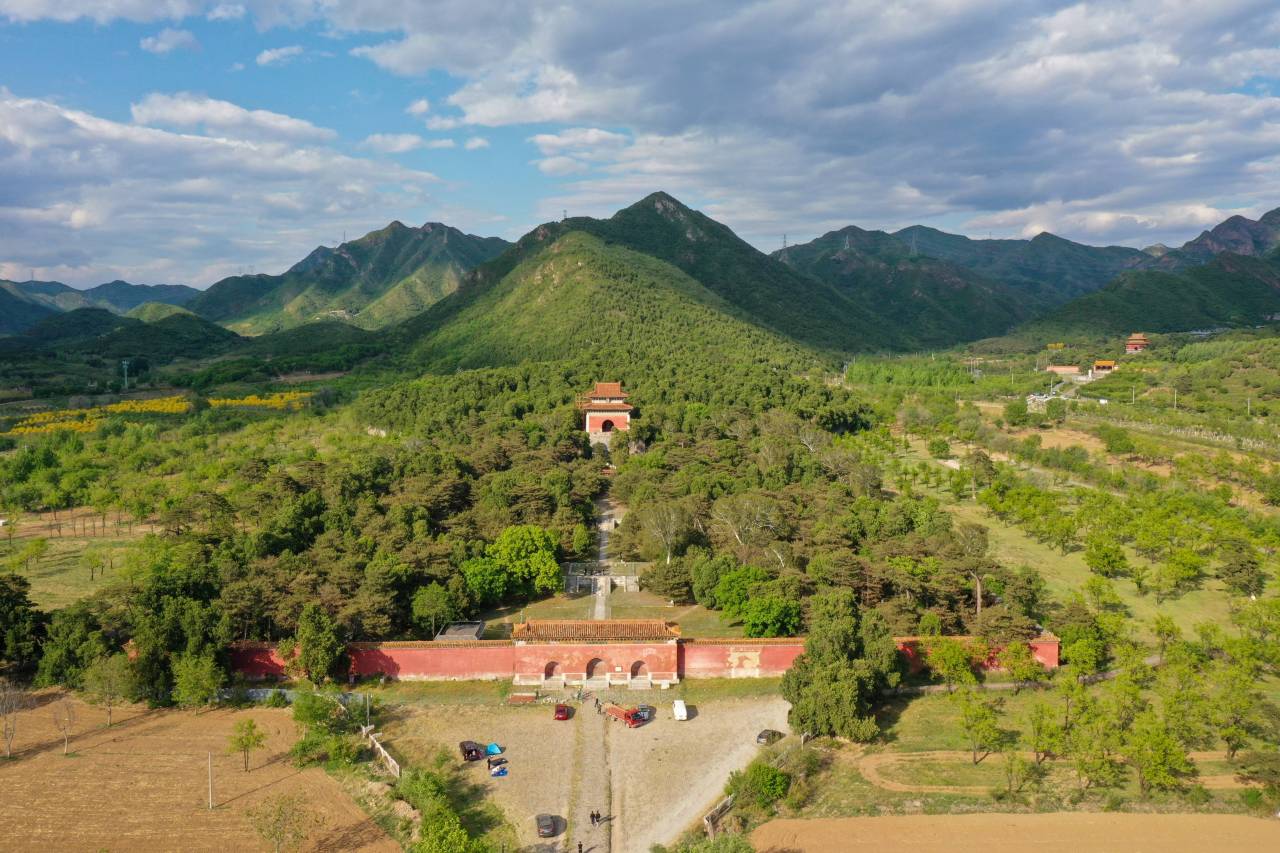 明永陵航拍全景图