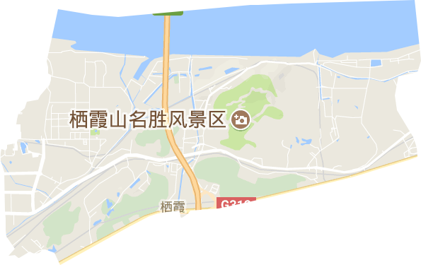 栖霞街道地形图