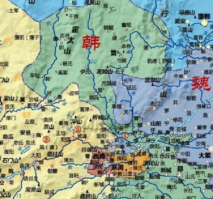 秦攻韩形势
