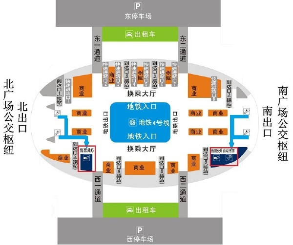 北京南站平面图