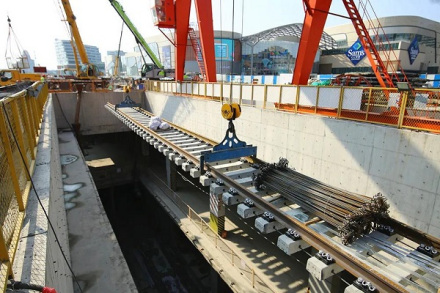 建设中的宁波轨道交通5号线一期工程