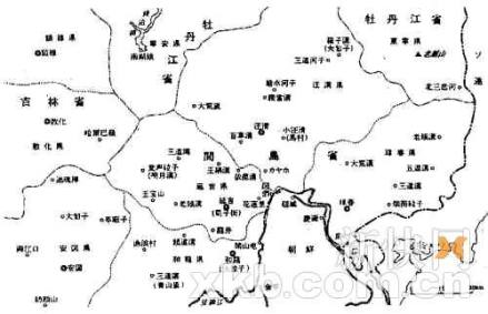 “满洲国”地图清楚显示间岛是中国领土