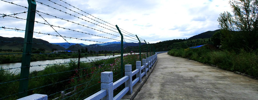 图们江龙井市开山屯镇一段