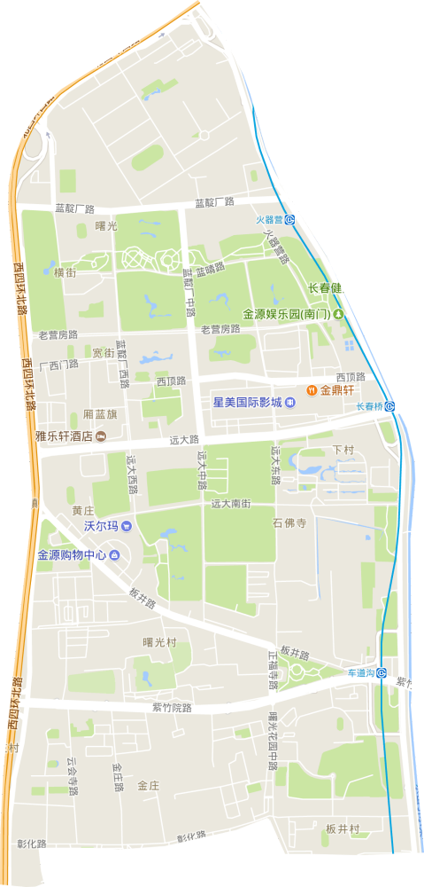 曙光街道电子交通图