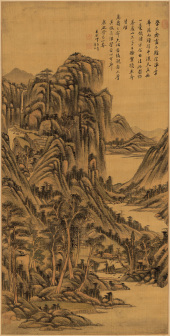 学大痴作高岭平川图(1713年)