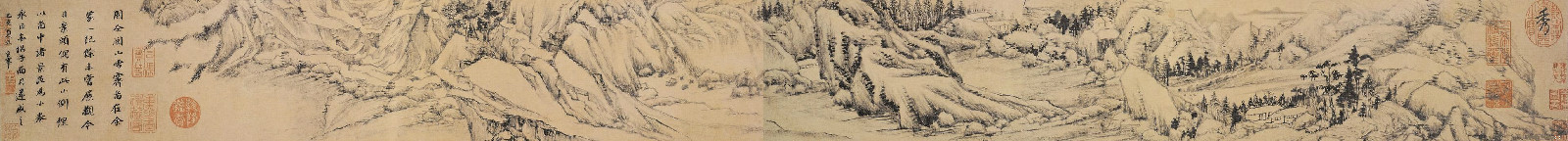 关山雪霁图