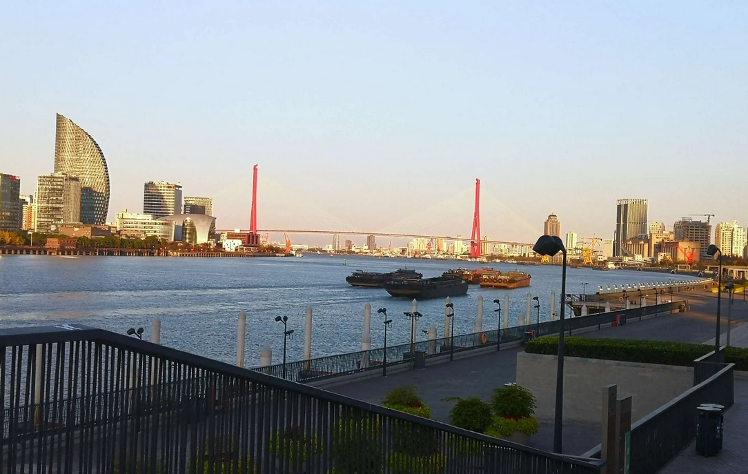 黄浦江杨浦区杨浦大桥段