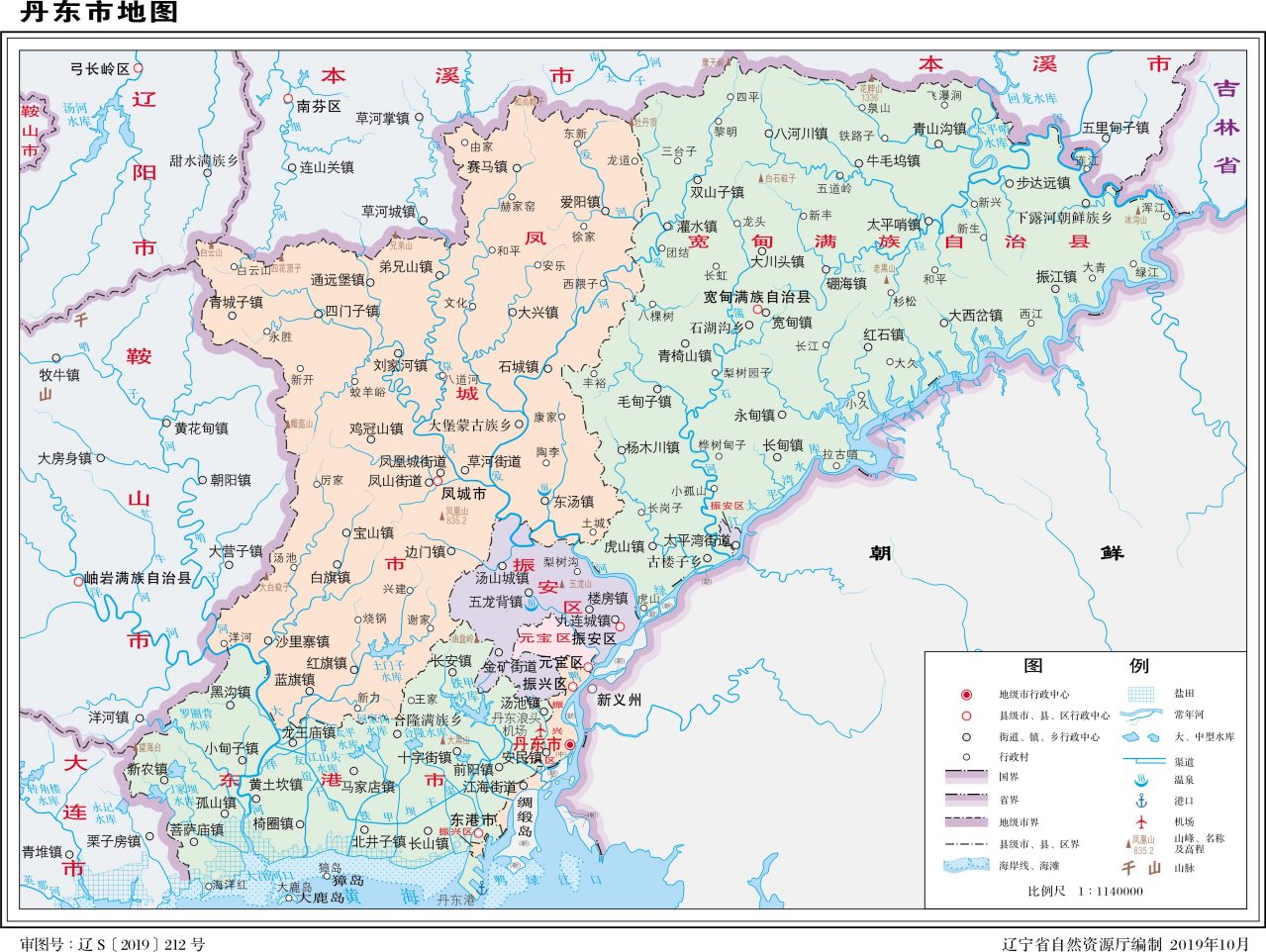  丹东市地图