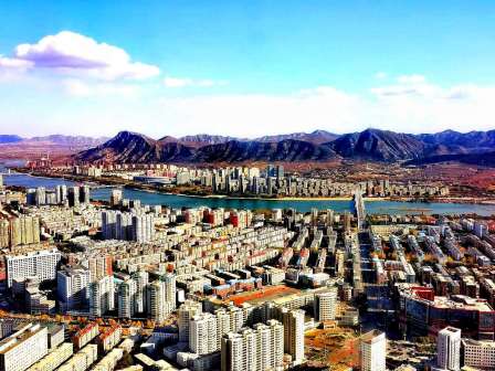 朝阳市区航拍