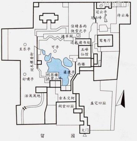 留园示意图