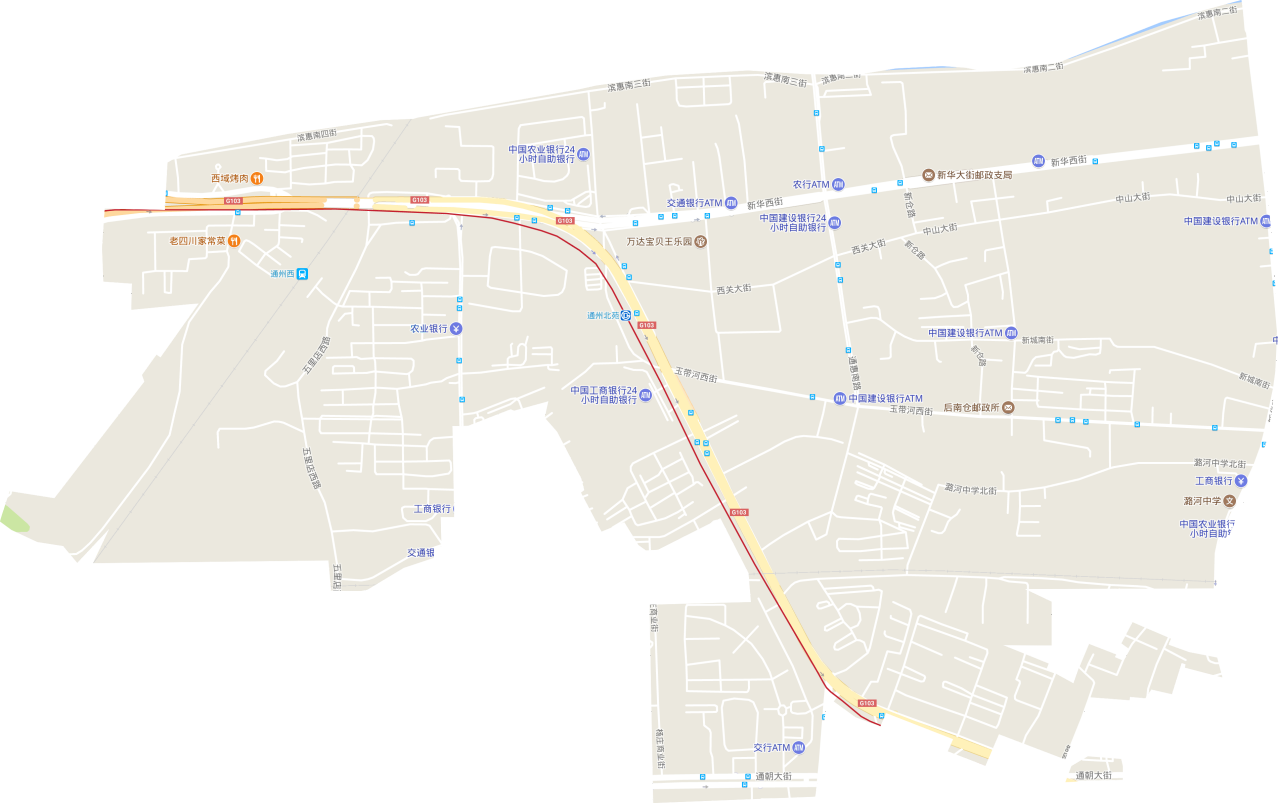 北苑街道电子交通图