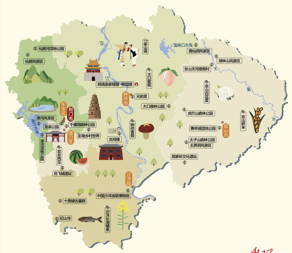 荆门人文地图