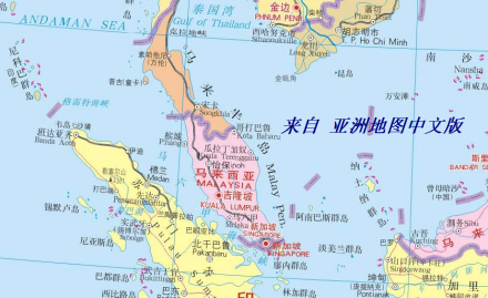 马六甲海峡地图