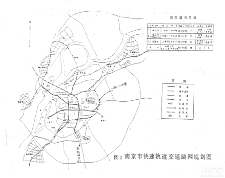 南京地铁1992年规划图