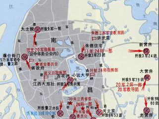 南昌起义路线