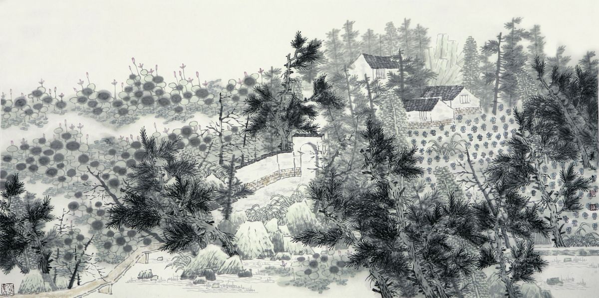《桃花源记》意境图