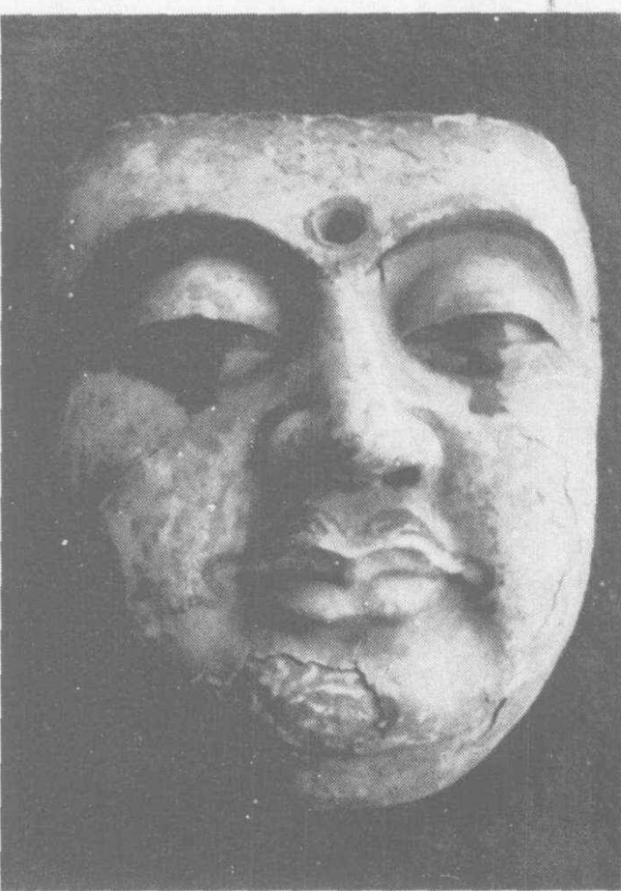 宁夏贺兰县宏佛塔清理出土的佛头像