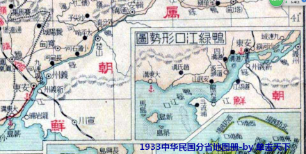 鸭绿江口位置