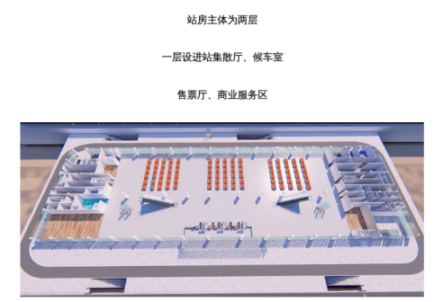 晋城东站站房结构图