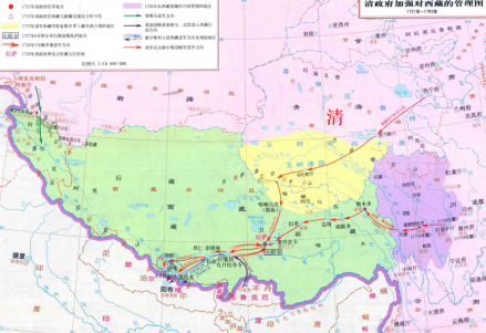 廊尔喀之役形势图 